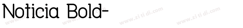 Noticia Bold字体转换